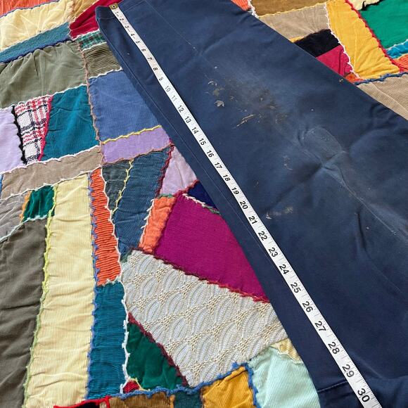 Vintage Dockers Paint Splattered Distressed Navy Pants 33Wx29L - Picture 6 of 6